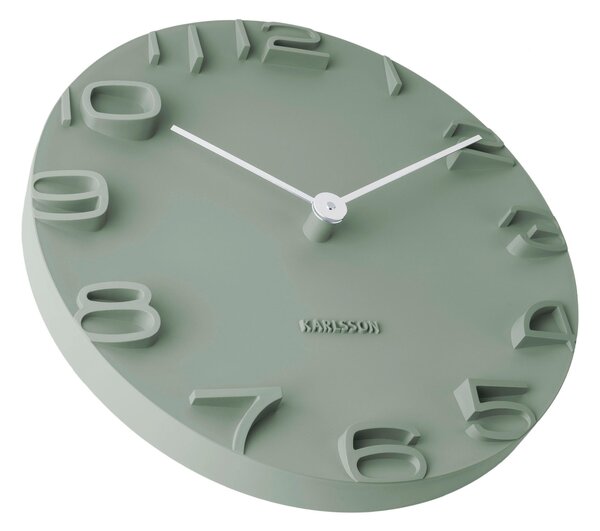 NÁSTĚNNÉ HODINY zelená 42/42/5 cm Karlsson - Nástěnné hodiny, Online Only