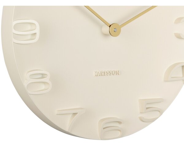 Karlsson Designové nástěnné hodiny 5311CR Karlsson, béžové