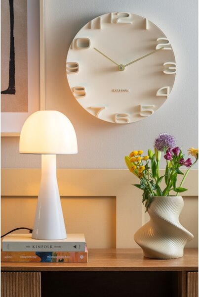 Karlsson Designové nástěnné hodiny 5311CR Karlsson, béžové