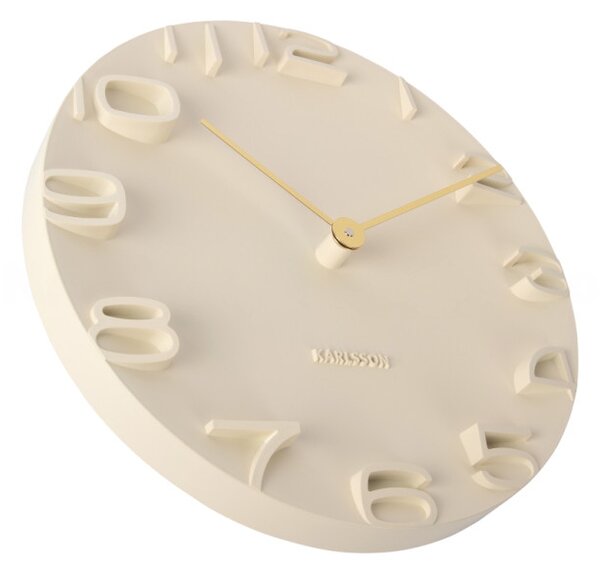 Karlsson Designové nástěnné hodiny 5311CR Karlsson, béžové