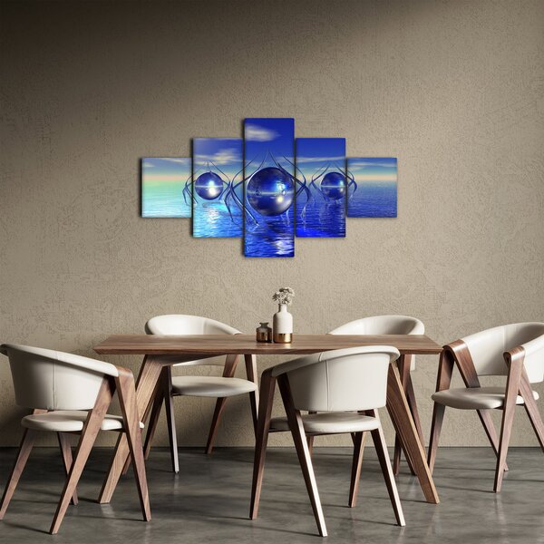 Obraz abstrakce - voda (125x70 cm)