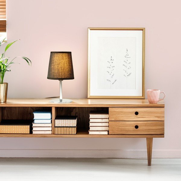 MINNIE stolní černá chrom 230V E14 15W - RED - DESIGN RENDL