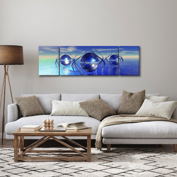 Obraz abstrakce - voda (170x50 cm)
