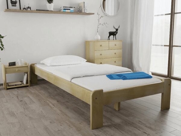 Postel ADA 80 x 200 cm, borovice Rošt: Bez roštu, Matrace: Matrace Coco Maxi 20 cm