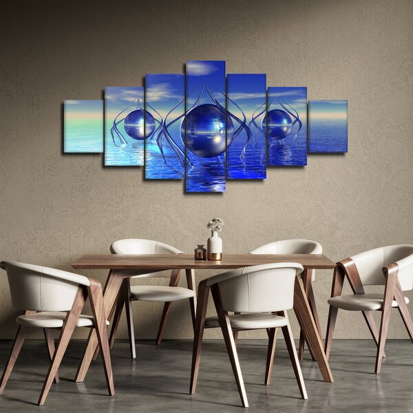 Obraz abstrakce - voda (210x100 cm)