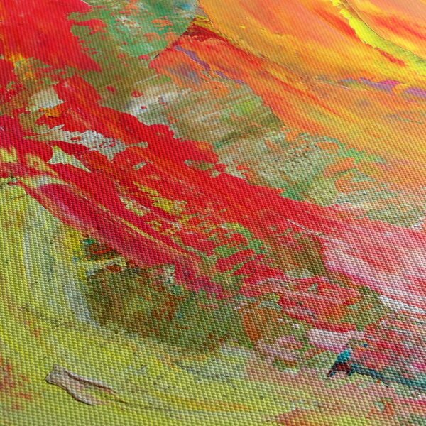 Obraz abstrakce - malba (170x50 cm)