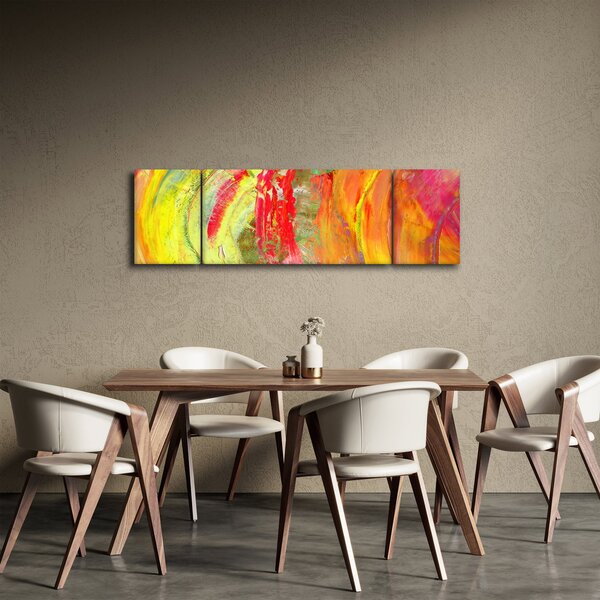 Obraz abstrakce - malba (170x50 cm)