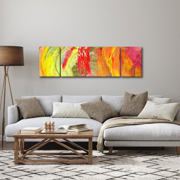 Obraz abstrakce - malba (170x50 cm)