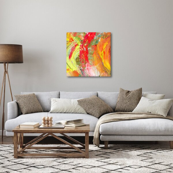 Obraz abstrakce - malba (30x30 cm)