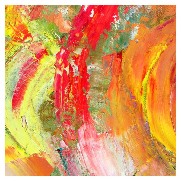 Obraz abstrakce - malba (30x30 cm)