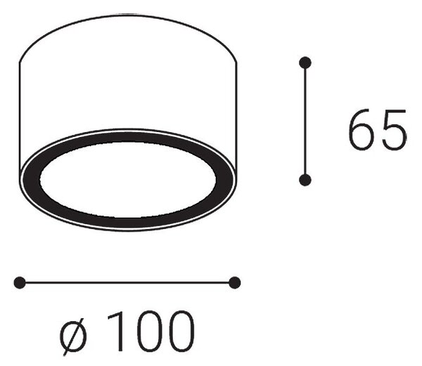 LED2 1100604 Svítidlo přisazené MEDO S, A IP54 - LED2 Lighting