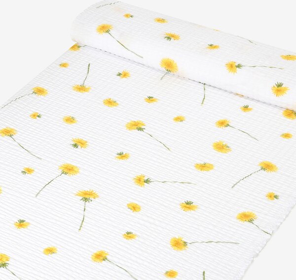 Goldea bavlněný krep - pampelišky 160 cm