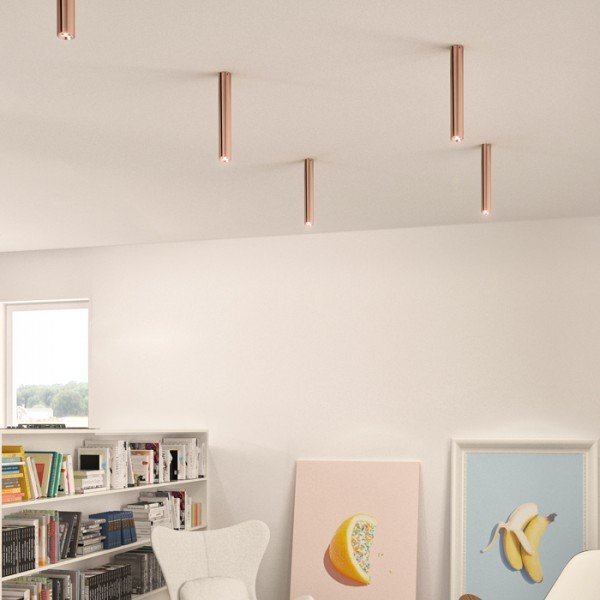 RED R12453 RIGA 38 stropní měď 230V LED 9W 38° 3000K - RED - DESIGN RENDL