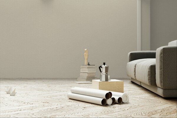 Vliesová tapeta na zeď, šedo-béžová, imitace látky, TJ1108, Finest Selection, Vavex