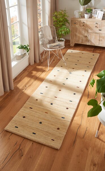 ORIENTÁLNÍ KOBEREC, 80/250 cm krémová Cazaris - Orientální koberce