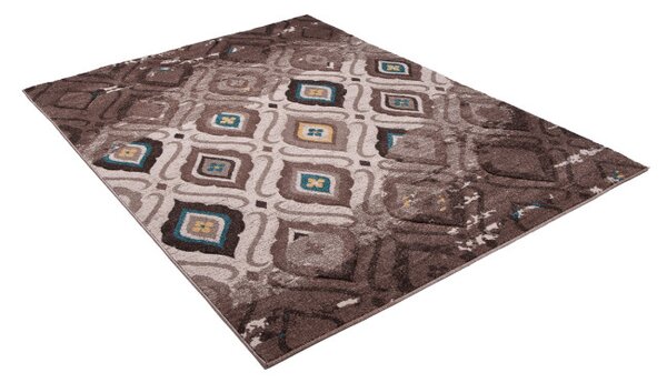 Koberec Sumatra H109A Geometric hnědý, tmavě béžový