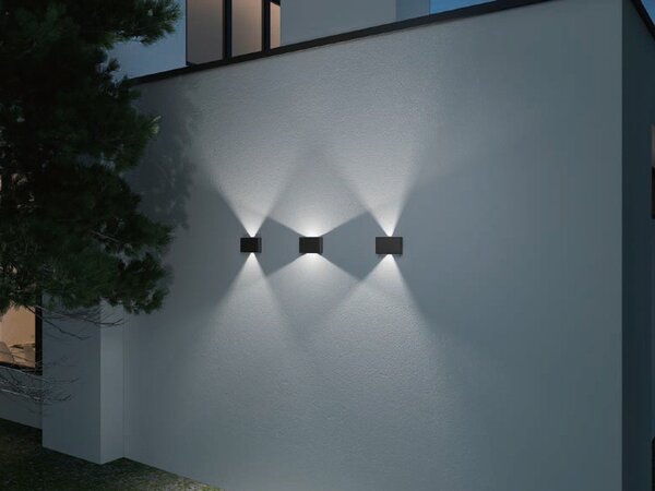 LED2 5131334D LED2 Venkovní nástěnné svítidlo BLADE, A DALI/PUSH 2x6W 3000K antracit - LED2 Lighting