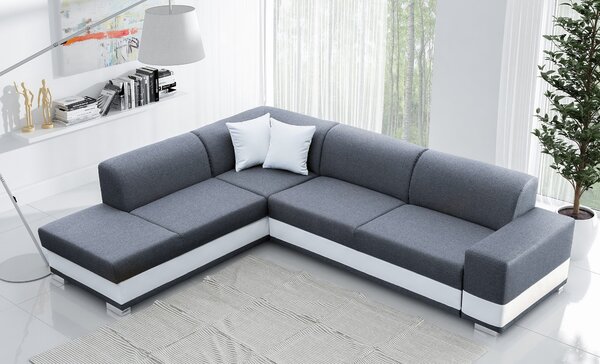 Rohová sedací souprava Darcia (šedá) (L). Akce -20%