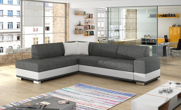 Rohová sedací souprava Darcia (šedá) (L). Akce -20%