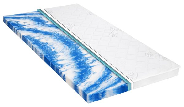 Vrchní matrace 90 x 200 cm gelová pěna 7 cm
