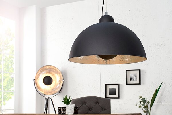 Designový kovový lustr černý: Turin Invicta Interior