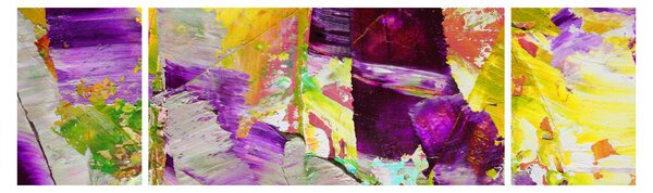 Obraz abstrakce - malba (170x50 cm)