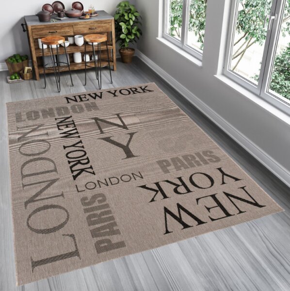 Koberec Floorlux 20224 stříbrný / černý