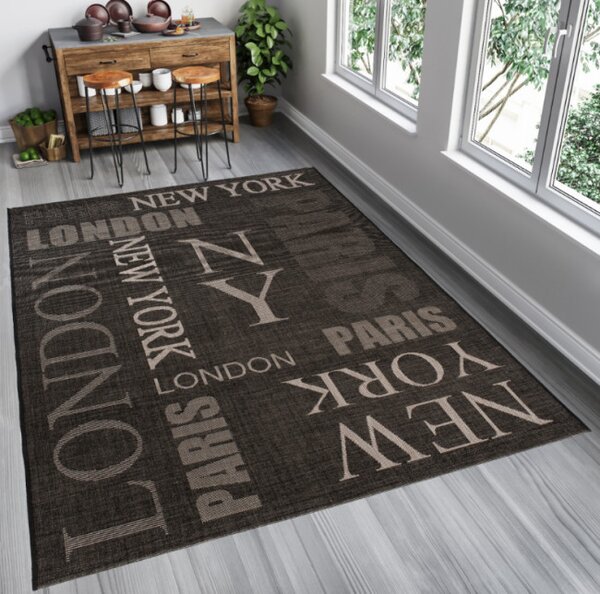 Koberec Floorlux 20224 černý / stříbrný