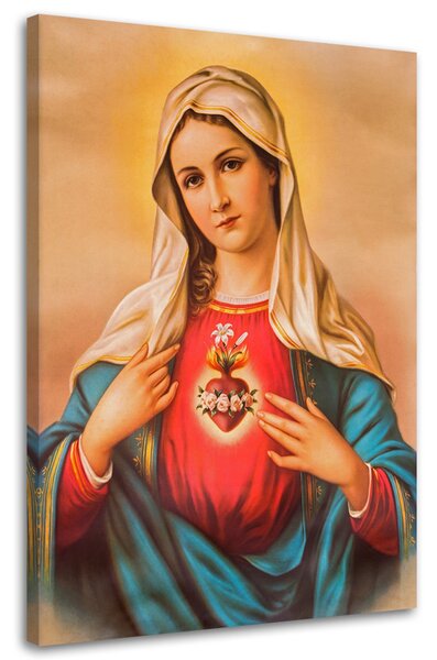 Obraz Srdce Panny Marie Rozměry: 60 x 90 cm, Provedení: Obraz na plátně
