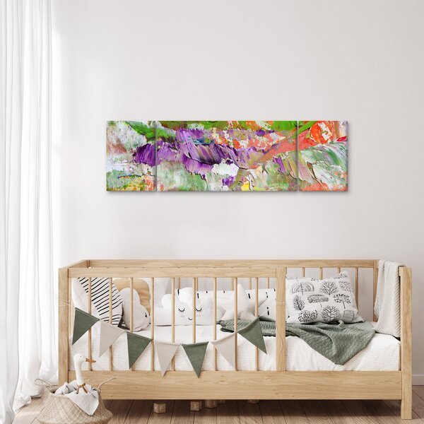 Obraz abstrakce - malba (170x50 cm)