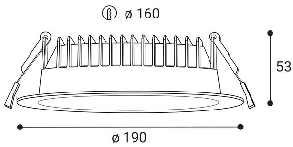 LED2 2235351 Svítidlo KAPA 19, W 25W 3000K/3500K/4000K zápustná bílá - LED2 Lighting