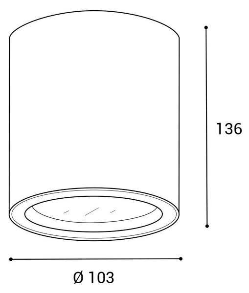LED2 5320234DT Svítidlo ROLO MAX, A TRIAC DIM 13W 3000K stropní antracit - LED2 Lighting