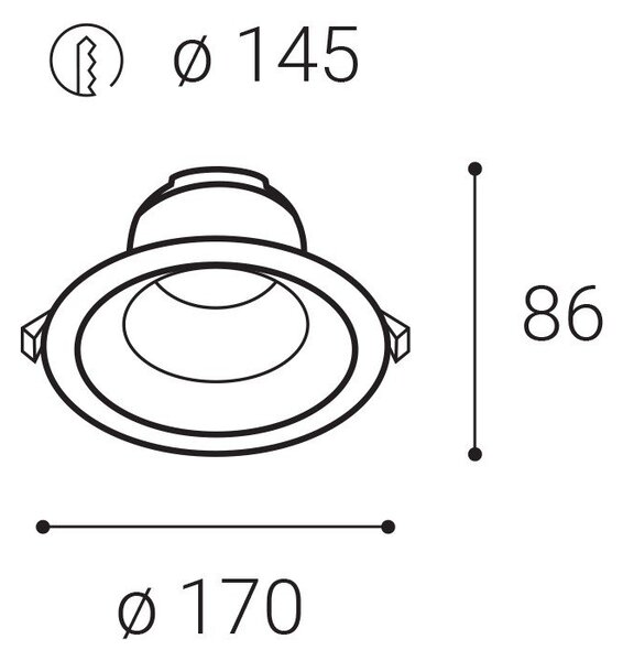 LED2 2236151 LED2 Zápustné venkovní svítidlo ALFA II 17 9-15W 3CCT 3000K/3500K/4000K UGR bílá - LED2 Lighting