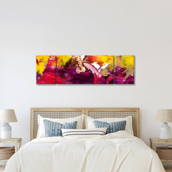 Obraz abstrakce - malba (170x50 cm)