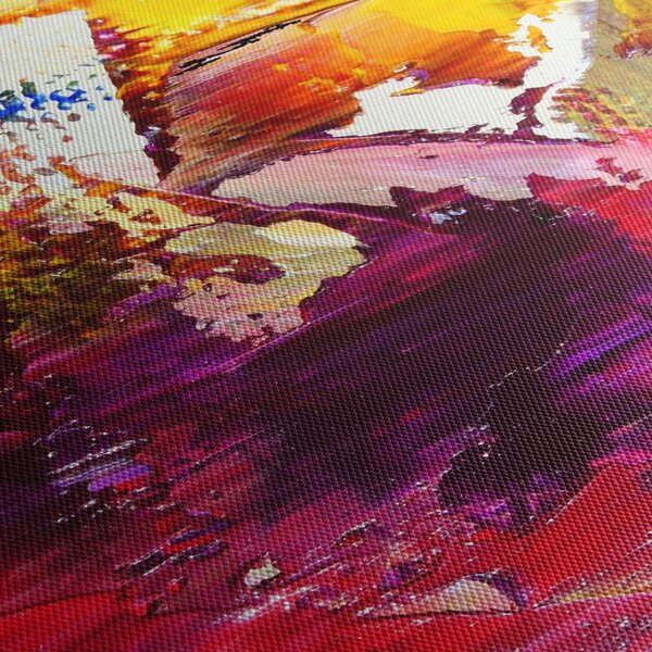 Obraz abstrakce - malba (170x50 cm)