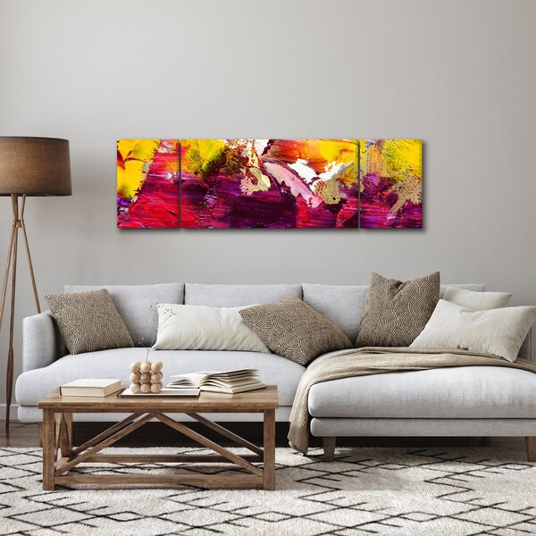 Obraz abstrakce - malba (170x50 cm)