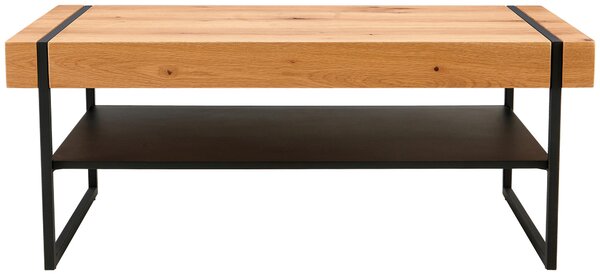 KONFERENČNÍ STOLEK, přírodní barvy, černá, dřevo, kov, 110/45/59 cm Livetastic - Konferenční stolky, Online Only