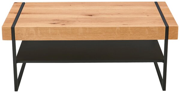 KONFERENČNÍ STOLEK, přírodní barvy, černá, dřevo, kov, 110/45/59 cm Livetastic - Konferenční stolky, Online Only