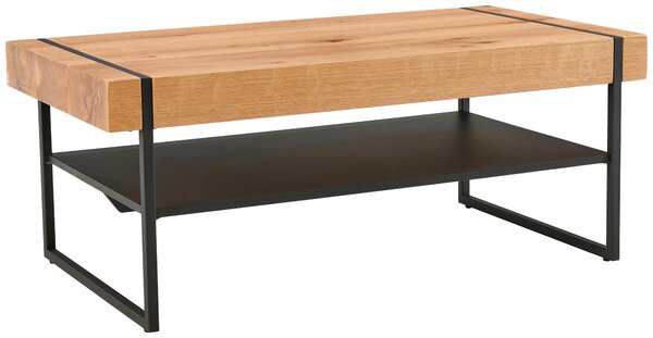 KONFERENČNÍ STOLEK, přírodní barvy, černá, dřevo, kov, 110/45/59 cm Livetastic - Konferenční stolky, Online Only