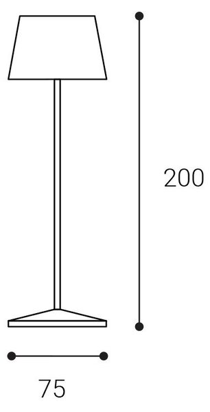 LED2 A132553 LED2 Venkovní stolní svítidlo ROXY MINI, B 2W DIM 2200K/3000K černá - LED2 Lighting