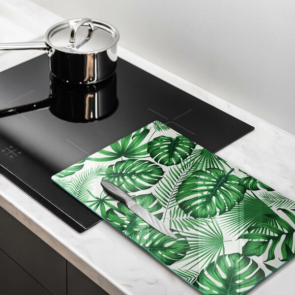 Skleněná deska do kuchyně Monstera odchází