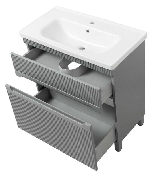 Lavedo Aria Grey 65 koupelnová skříňka s umyvadlem