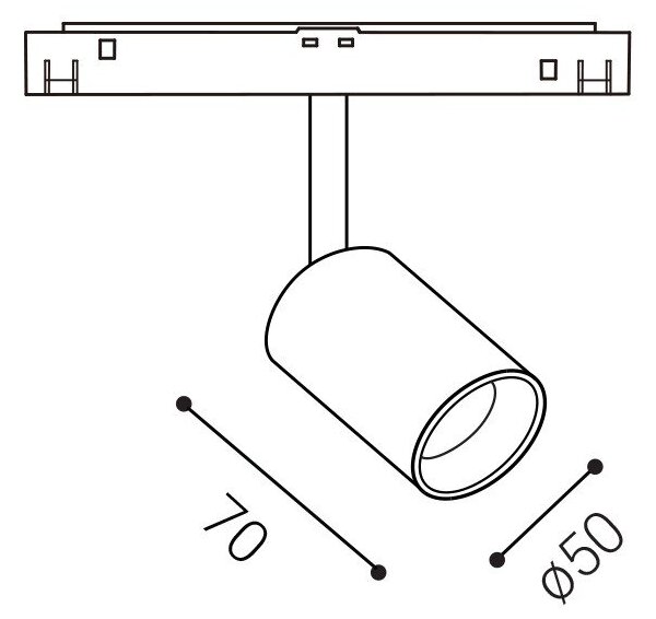 LED2 6092143 LED2 Lištové svítidlo MAYO S, B 10W 4000K černá - LED2 Lighting