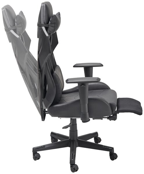 HERNÍ ŽIDLE, vzhled kůže, síťovina, černá MID.YOU - Online Only kancelářské židle, Online Only