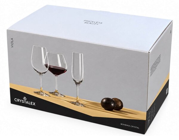 Crystalex Sklenice na víno Viola 570 ml 6 ks
