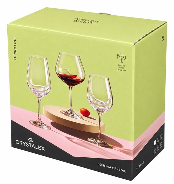 Crystalex sklenice na víno Turbulence 570 ml 2 ks