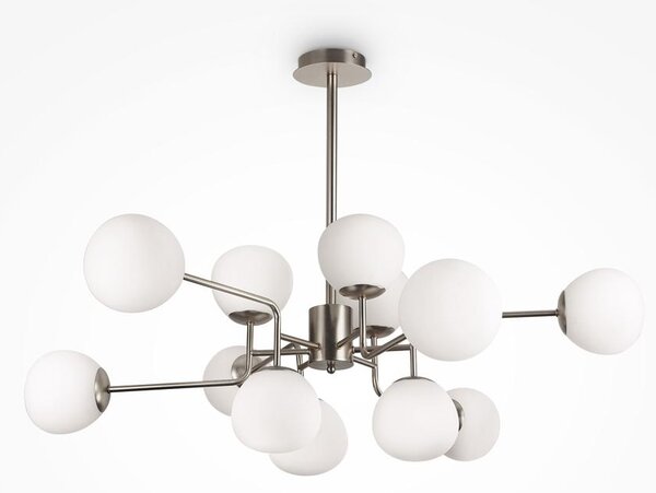 Maytoni Závěsné svítidlo ERICH, 12xE14, š. 110 cm Barva: Nikl