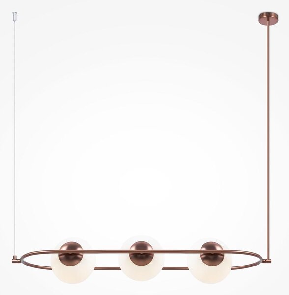 Maytoni Závěsné svítidlo ERICH, 3xE14, d. 89 cm Barva: Růžovo-zlatá