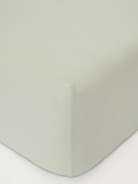 MK Lůžkoviny Jersey prostěradlo do postýlky Classic 60 × 120 cm - šedozelená
