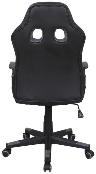HERNÍ ŽIDLE, vzhled kůže, síťovina, šedá, černá MID.YOU - Online Only kancelářské židle, Online Only